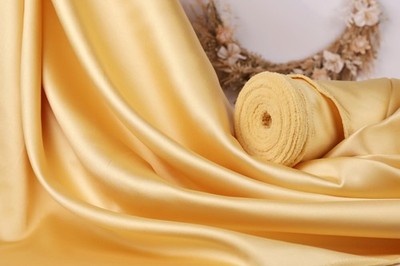 Gold Mikado Satin 58/60'' Wide Fabric By the Yard 902
