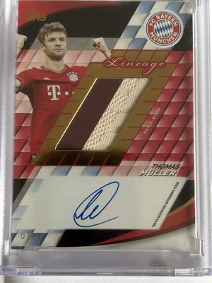 Topps Lineage FC Bayern München Thomas Müller Patch + ON Card Autograph 7/10