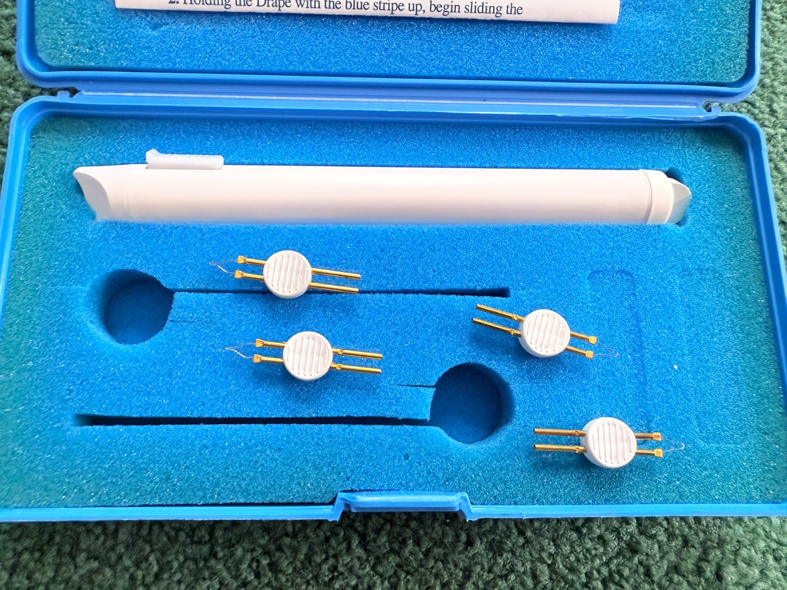 Roboz RS-232 High Temperature Cautery Kit Power Handle 4 Tips Case Lab-Ready