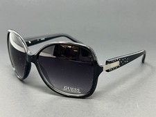 Guess Women's Sunglasses Black 60mm Oversized Square Plastic Frame GUF222-BLK35A