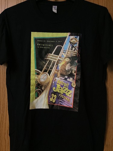 Detroit Jazz Festival 2012 - “Detroit Jazz In Overdrive” - Black Shirt - L