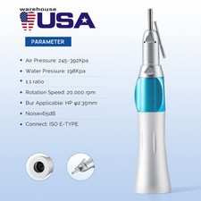 AZDENT Dental 1:1 Surgical Straight Handpiece with External irrigation Pipe USA