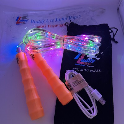 Buddy Lee LED Speed Jump Rope with USB cable LIGHT UP NEW