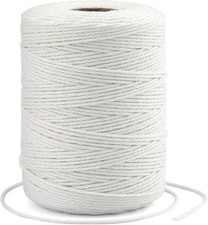 G2PLUS White String,2MM Cotton String,656Feet 2MM 656ft, Pure