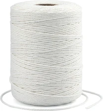 G2PLUS White String,2MM Cotton String,656Feet 2MM 656ft, Pure 