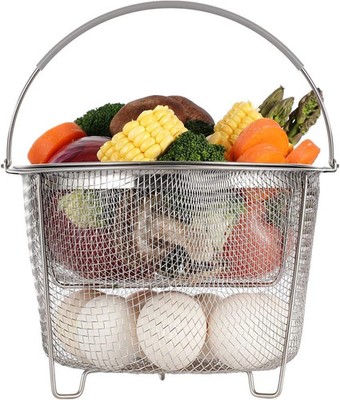 Steamer Basket for Instant Pot Accessories 6 qt or 8 quart - 2 Tier Stack