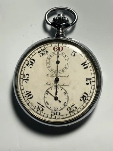 VINTAGE C.L. GUINAND STOPWATCH Swiss Made with 7 Jewel