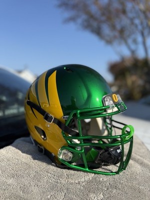 OREGON DUCKS PEACH BOWL CFP CUSTOM RIDDELL SPEED FOOTBALL HELMET RARE