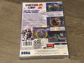 Virtua Cop 2 Sega Saturn Complete CIB Authentic Very Good Shape