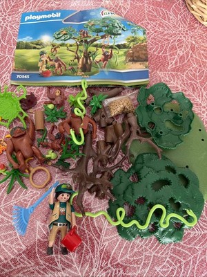 RARE Playmobil 70345 Orangutan Family Set Family Fun Zoo Jungle