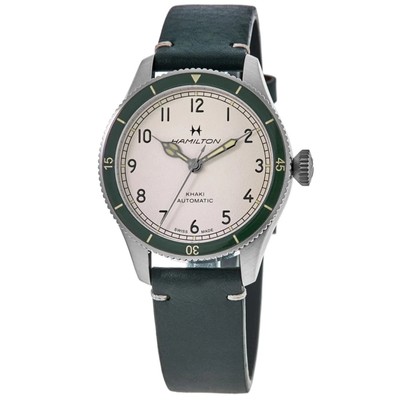 New Hamilton Khaki Aviation Pilot Pioneer Auto White Men's Watch H76255810