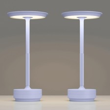 2 Pack Rechargeable Cordless Table Lamps, Portable 5000mAh Outdoor Table Ligh...