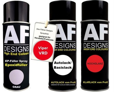 Epoxid Spraydose Set für Viper VRD Prowler Red Spraydose EP Grundierung Klarlack