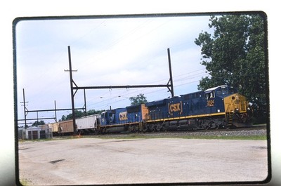CSX 3104 W Trenton YD NJ Aug-13 Original 35mm Fuji Zug Foto Dia