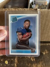 Panini Donruss Rated Rookie Saquon Barkley #306 New York Giants Football Card. rookie card picture