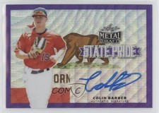 2019 Leaf Metal Draft State Pride Purple Wave 8/15 Colin Barber #SP-CB2 Auto y5m