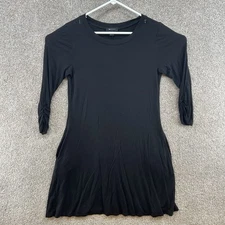 AB Studio Women's Dress Size Medium Black 3/4 Sleeve Pullover Pockets