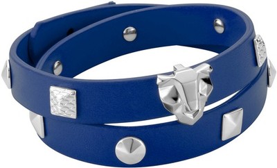 Just Cavalli - JC ROCK JCBR00480100, Damenarmband in Blau, Länge 42 cm