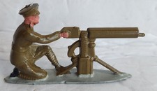 JOHILLCO 614 BRITISH MACHINE GUNNER AK-54 LEAD SOLDIER VINTAGE 1950s ENGLAND