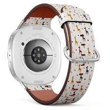 Giraffes Polka Dots Vegan Leather Watch Band 40/44/46mm