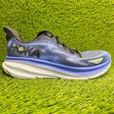 Hoka One One Clifton 9 Womens Size 10 Blue Black Athletic Running Shoes Sneakers