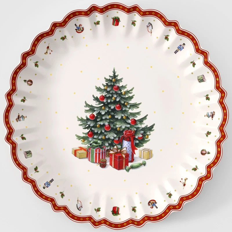 Piatto Coppa da Portata Natale Villeroy & Boch Toy's Delight 45 cm Porcellana, fotografia 7 di 9