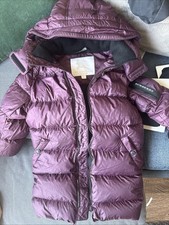 BURBERRY Detachable Hood Down filled Puffer Coat Beetroot 6Y 120cm