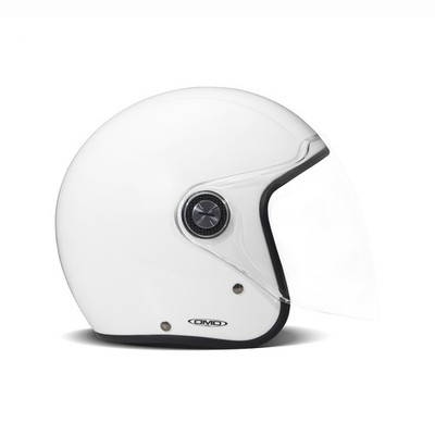 DMD P1 Jet Helm Unisex Weiß Glanz ECE 22.06