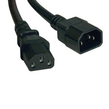 Tripp Lite Computer C14 to C13 Power Extension Cord 10A, 250V, 4 ft., Black