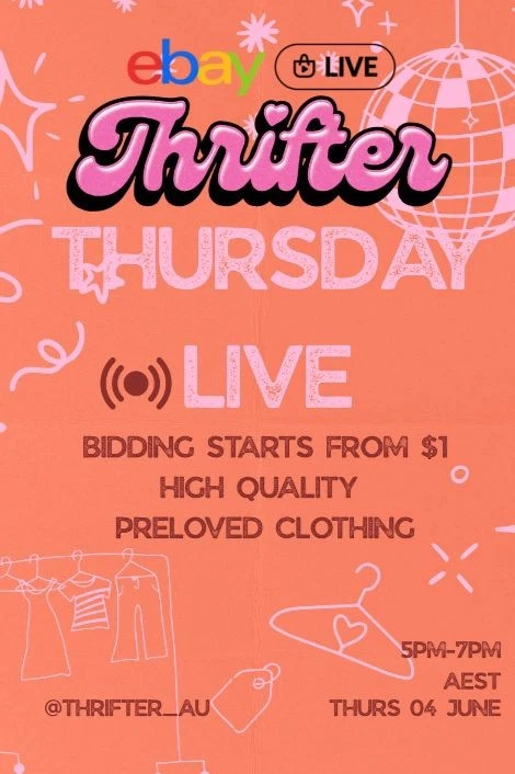 THRIFTER PRE LOVED CLOTHING LIVE