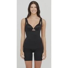 Assets by Spanx NWT Very Black Shaping Open Bust Bodysuit Size XL