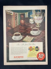 Magazine Ad* - 1950 - A&P Coffee - (German porcelain circa 1890)