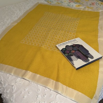 Rare Vintage 1979 Handwoven Baby Blanket & Book By Weaver Penelope Drooker