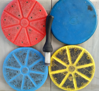 Griff für Eisstock + Platten Sommerlaufsohle