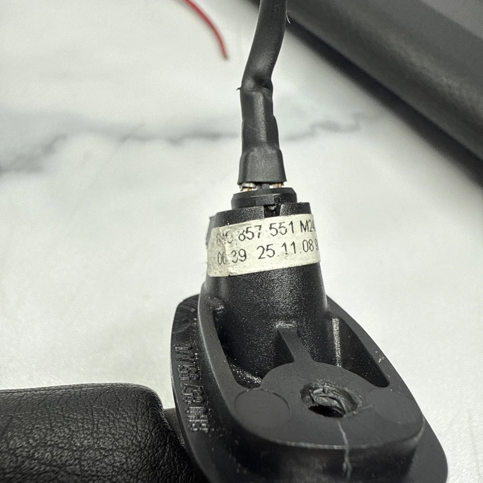 Audi B7 S4 A4 2009 convertible parasoles negros con luces izquierda y derecha OEM Foto 4 de 4