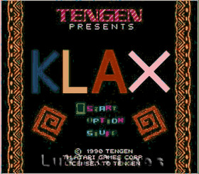 Klax - Fun Tengen NES Nintendo Puzzle Game