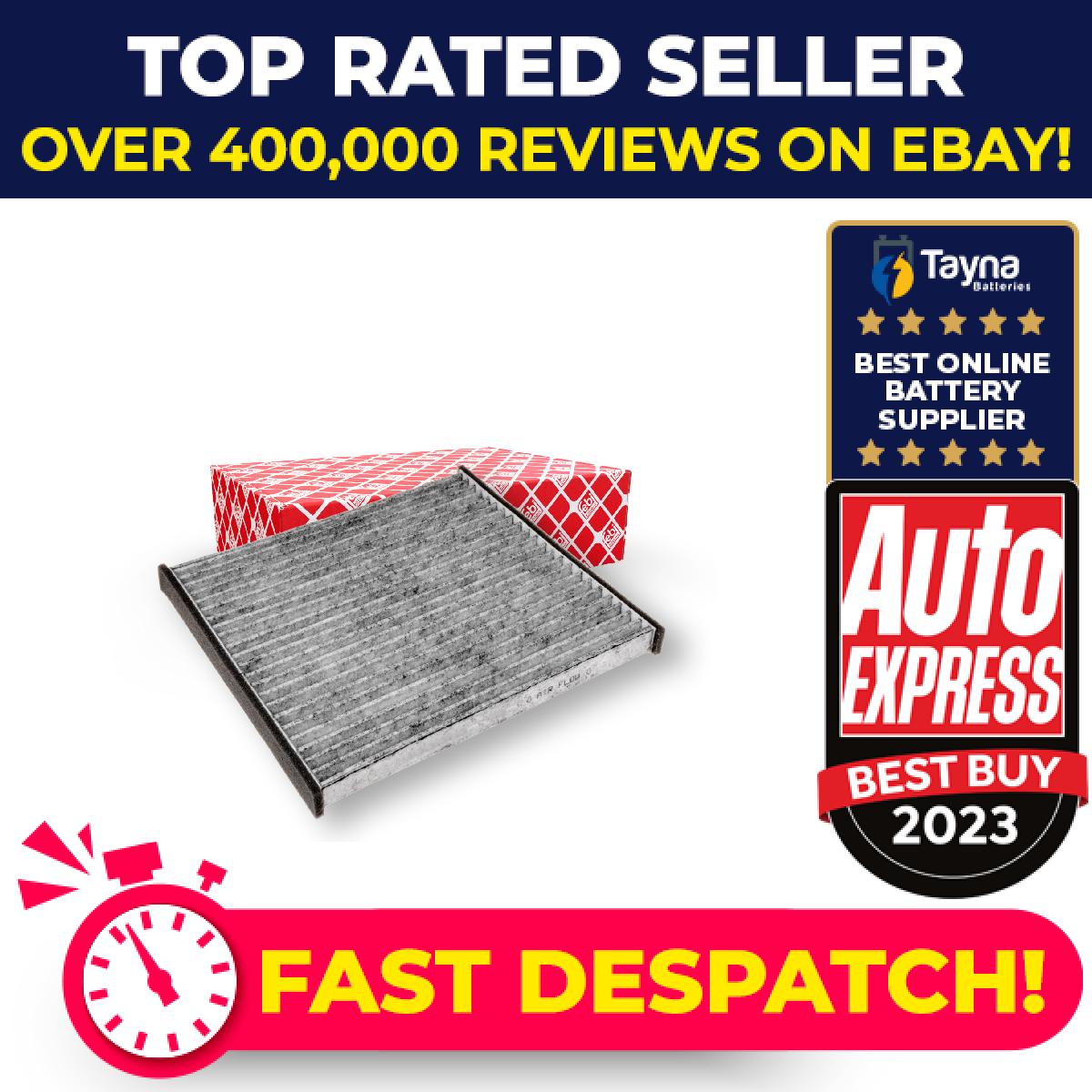 Pollen / Cabin Filter fits TOYOTA YARIS/VITZ KSP90, NCP91 1.0 1.5 05 to 14 Febi