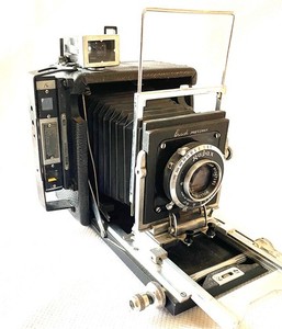 BUSCH PRESSMAN 2X3 Art Deco Press Vintage Camera - 101mm Wollensak f4.5 Lens