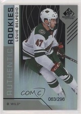 2018 SP Game Used Authentic Rookies Rainbow 63/296 Louis Belpedio Louie #182 z6b