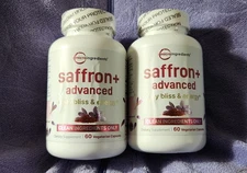 (2 Pack) Micro Ingredients Saffron+ Advanced Supplements (60 Veggie Caps x 2)