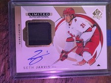 2024-25 SP Authentic Seth Jarvis Limited Auto Patch /50 Carolina Hurricanes
