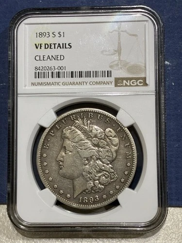 1893-S Morgan Silver Dollar $1 NGC VF Very Fine Key Date Coin!!!