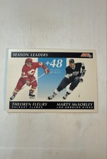 1991-92 Score American - Season Leaders Theoren Fleury, Marty McSorley #407