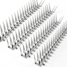 Bird Spikes, 1.5M Stainless Steel Bird Deterrent Spikes for Outside, Pigeon
