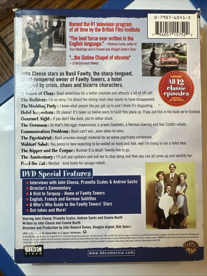 Fawlty Towers The Complete Collection 3 Disk DVD Set - Image 2 of 4