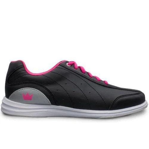 Prime Day Deal Brunswick Womens Mystic Black Pink Bowling Shoes