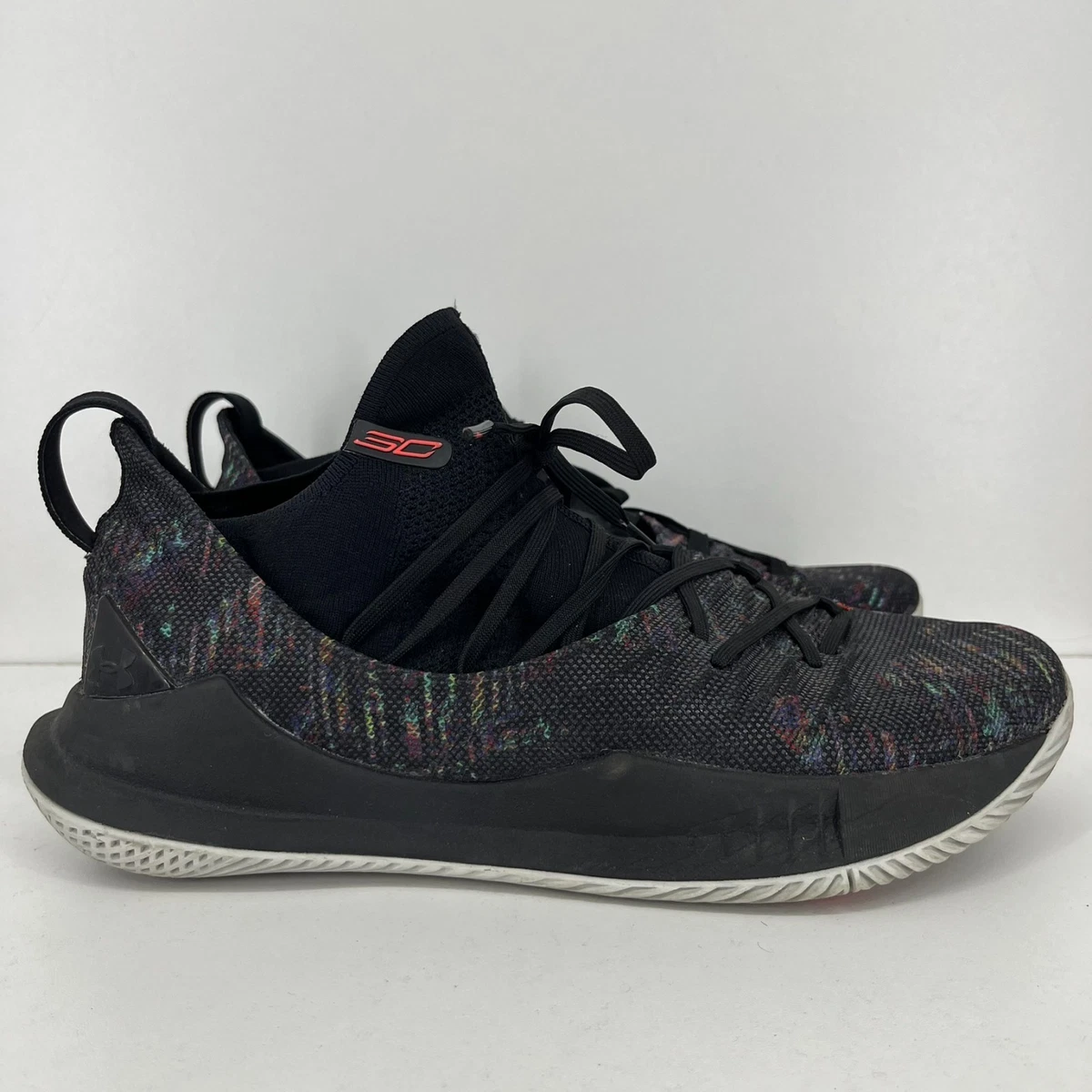 Curry 5 Piday Under Armour Size 12 Men\'s Black and Gray Athletic Shoes NIB Under Armour Curry 5  main image 4