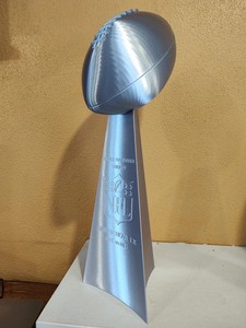 18" Vince Lombardi Trophy Replica Basic Text - Super Bowl LX(60) 2026