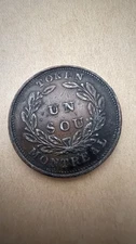 1800s Canada Agriculture and Commerce Un Sou Token