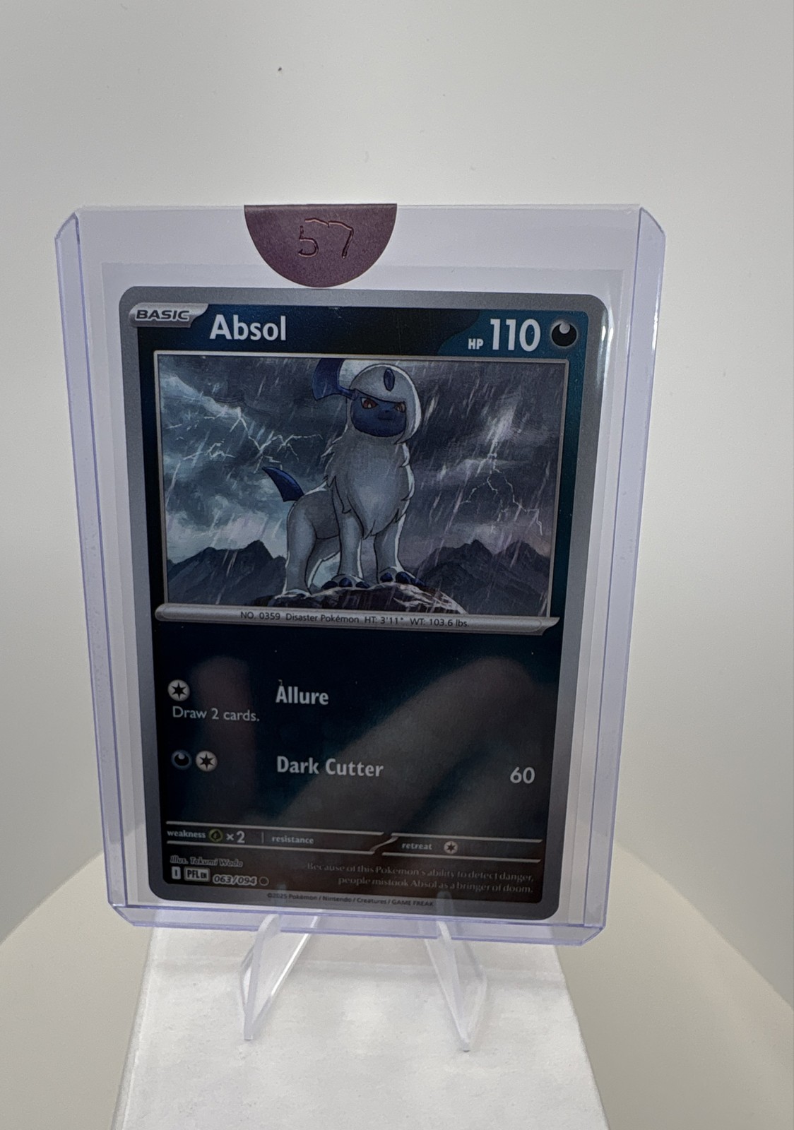 Absol 063/094 Me02: Phantasmal Flames Reverse Holo